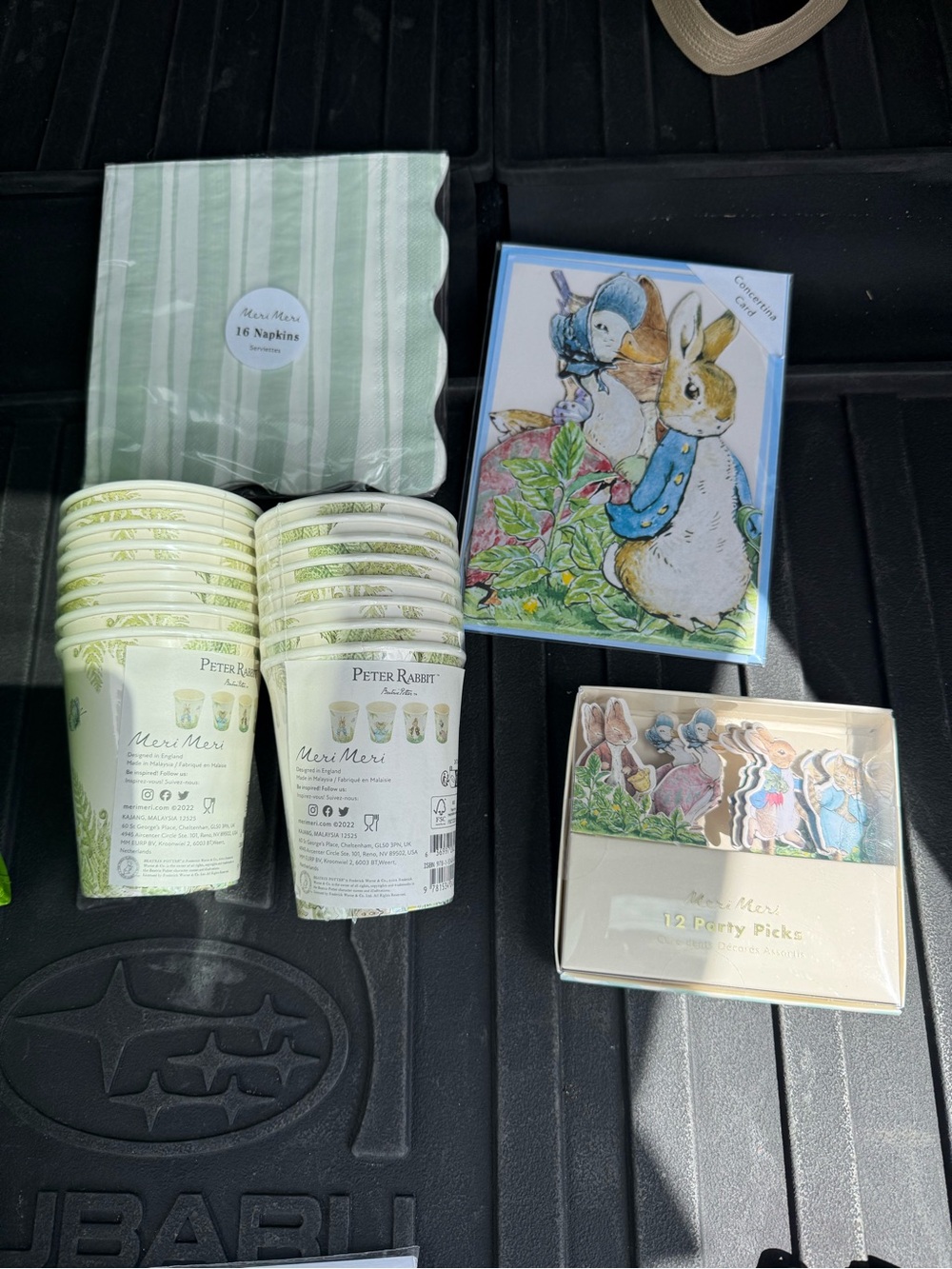 Meri Meri Peter Rabbit Party Decorations NWT
